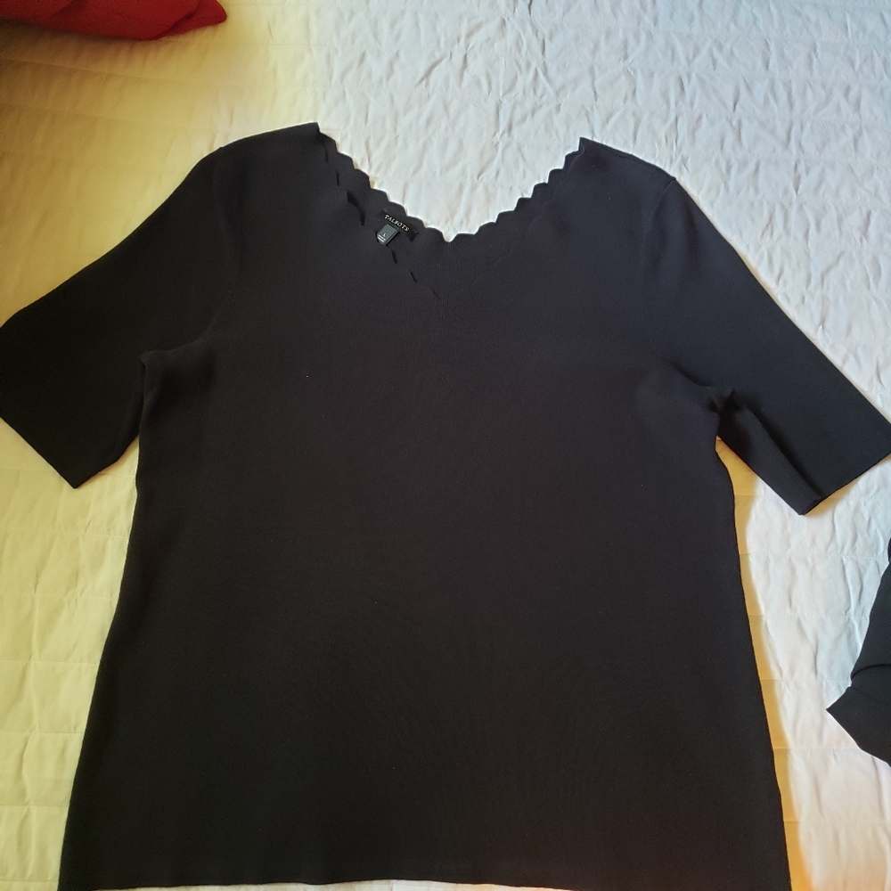 Talbots black sweater L